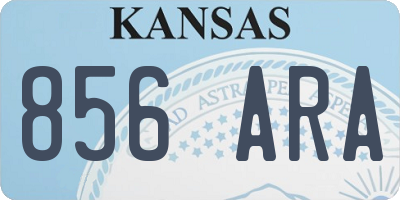 KS license plate 856ARA