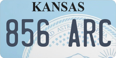 KS license plate 856ARC