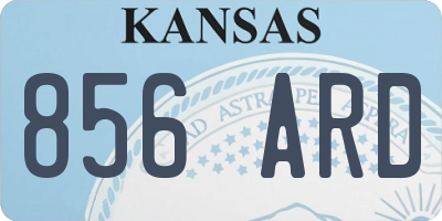 KS license plate 856ARD