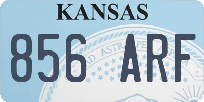 KS license plate 856ARF
