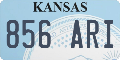 KS license plate 856ARI
