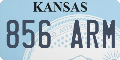 KS license plate 856ARM