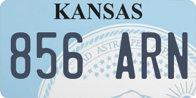 KS license plate 856ARN