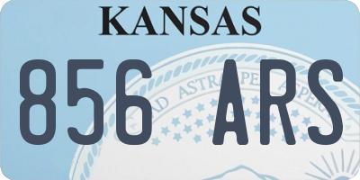 KS license plate 856ARS