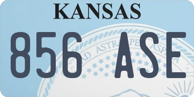 KS license plate 856ASE