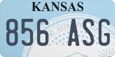 KS license plate 856ASG