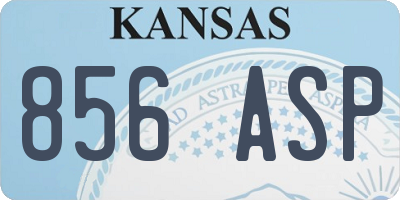 KS license plate 856ASP