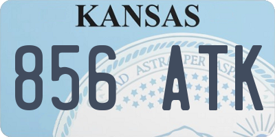 KS license plate 856ATK
