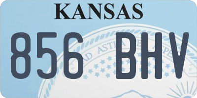 KS license plate 856BHV