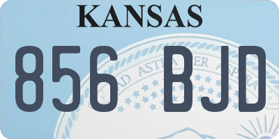 KS license plate 856BJD