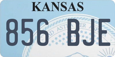 KS license plate 856BJE