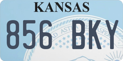 KS license plate 856BKY