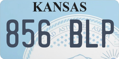 KS license plate 856BLP