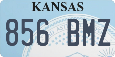 KS license plate 856BMZ