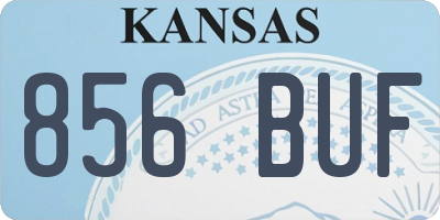 KS license plate 856BUF