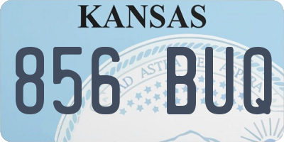 KS license plate 856BUQ