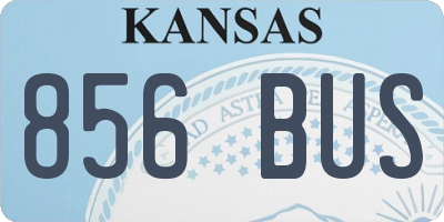 KS license plate 856BUS