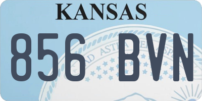 KS license plate 856BVN
