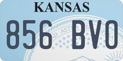KS license plate 856BVO
