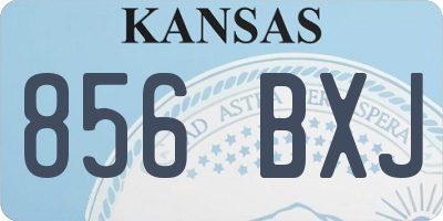 KS license plate 856BXJ