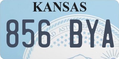KS license plate 856BYA