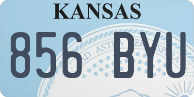 KS license plate 856BYU