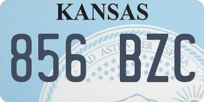 KS license plate 856BZC
