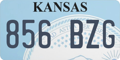 KS license plate 856BZG