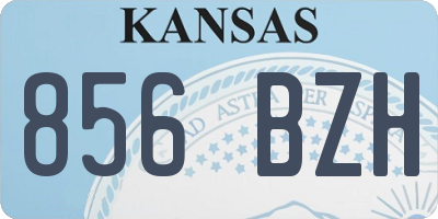 KS license plate 856BZH