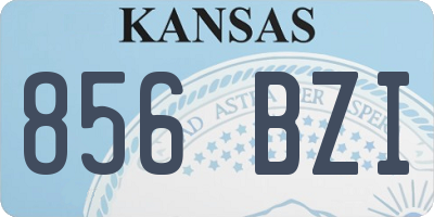 KS license plate 856BZI