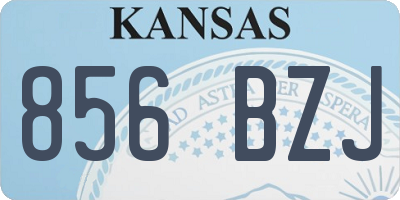 KS license plate 856BZJ