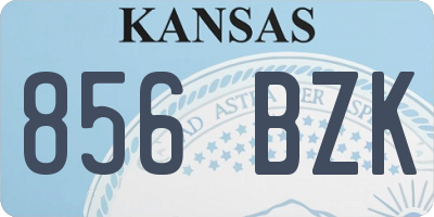 KS license plate 856BZK
