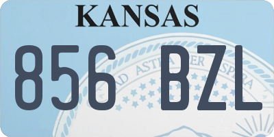 KS license plate 856BZL