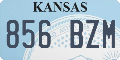 KS license plate 856BZM