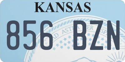 KS license plate 856BZN