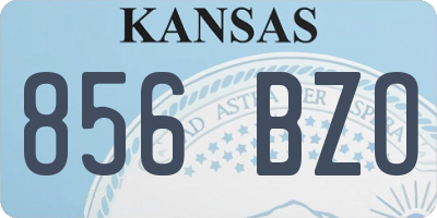 KS license plate 856BZO