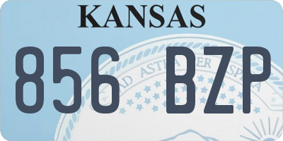 KS license plate 856BZP