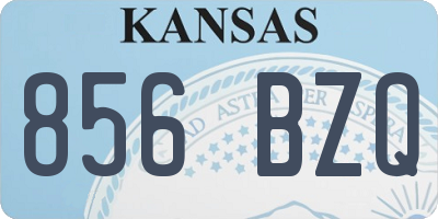 KS license plate 856BZQ