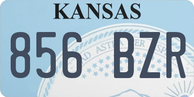 KS license plate 856BZR