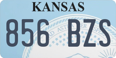 KS license plate 856BZS