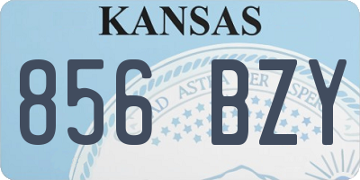 KS license plate 856BZY