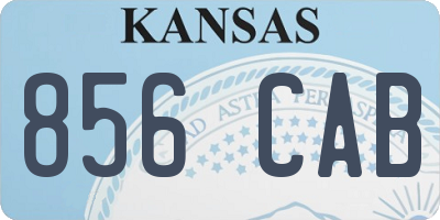 KS license plate 856CAB