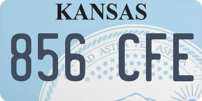KS license plate 856CFE