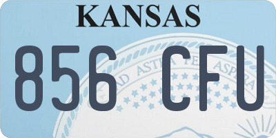 KS license plate 856CFU