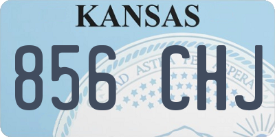 KS license plate 856CHJ