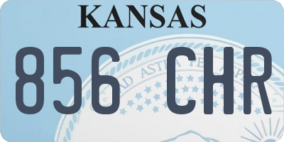 KS license plate 856CHR