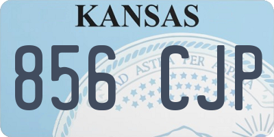 KS license plate 856CJP