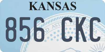 KS license plate 856CKC
