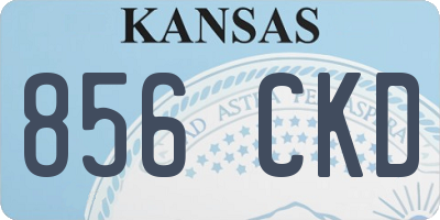KS license plate 856CKD