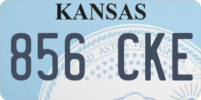 KS license plate 856CKE